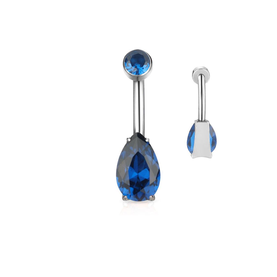 (Blue) Belly button ring