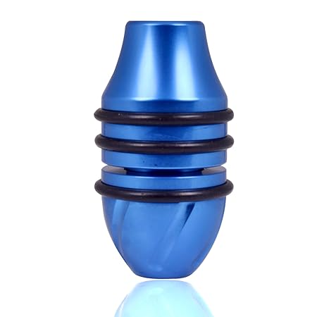 Aluminum Self Locking Grip for Rotary and Coil Machine - Blue