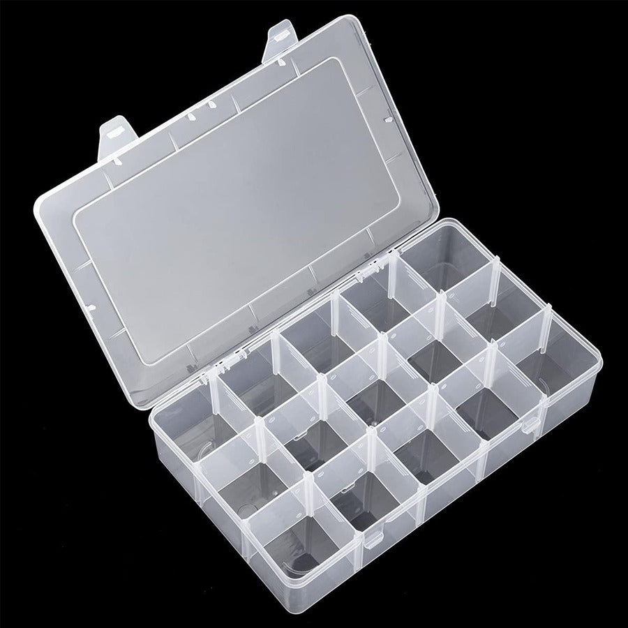 Plastic Compartment Storage Container for Washi Tapes, Beads, Jewelry, Small Parts