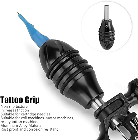 Aluminum Self Locking Grip for Rotary and Coil Machine -25mm