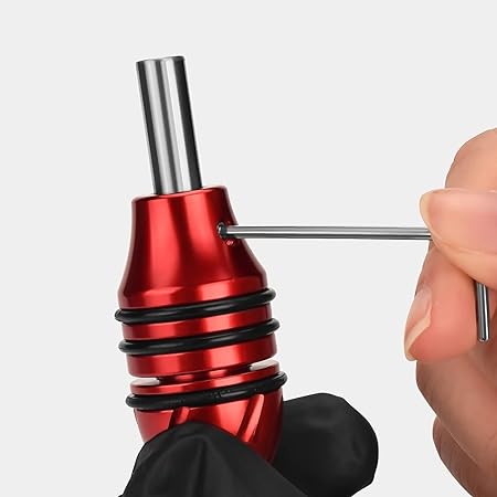 Aluminum Self Locking Grip for Rotary and Coil Machine -25mm