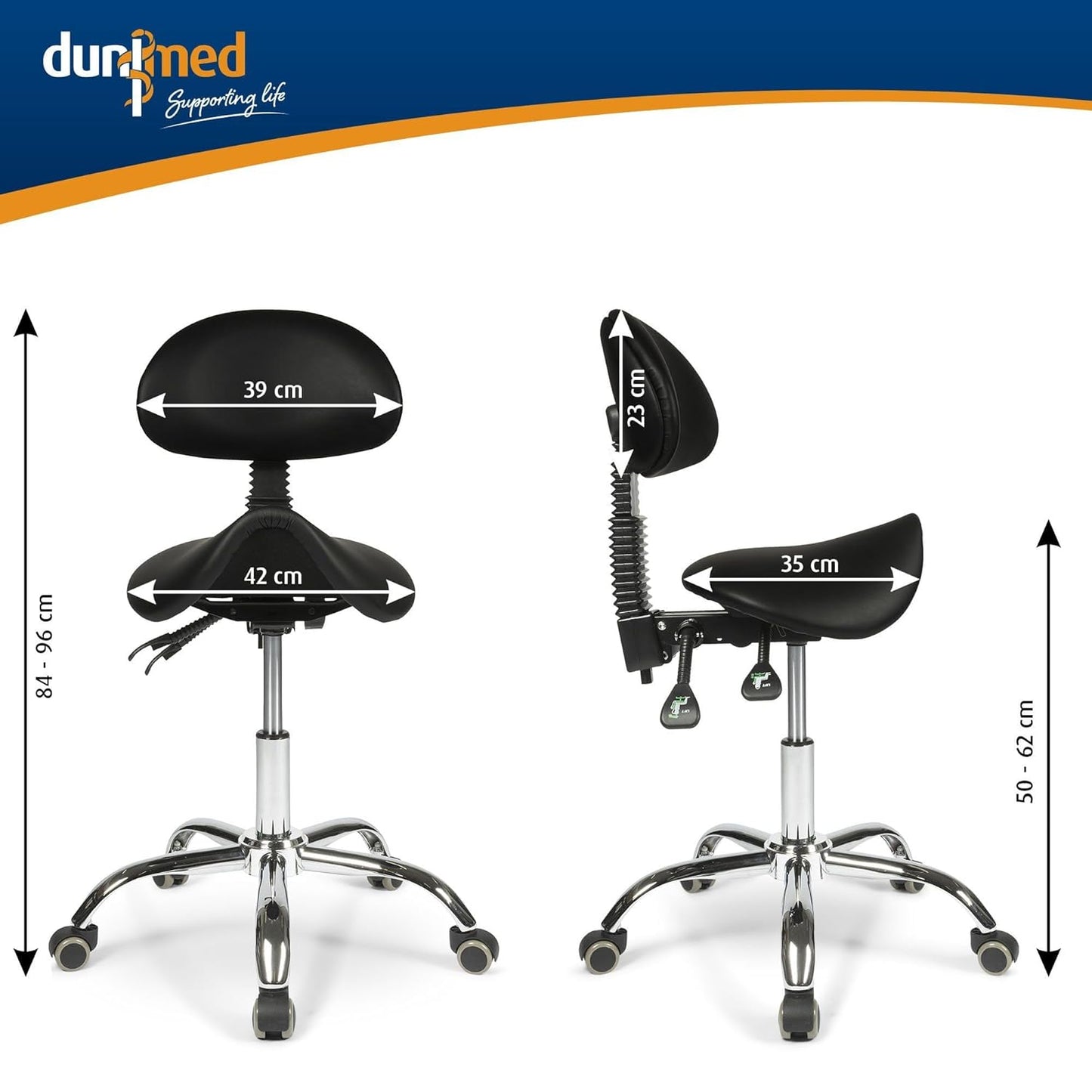 Tattoo Artist Swivel Adjustable Chair with Wheel (Model 9949)