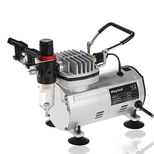 Weytoll AG-18B 1/5hp, Air Compressor with regulator, 220-volt, 50HZ and European Plug