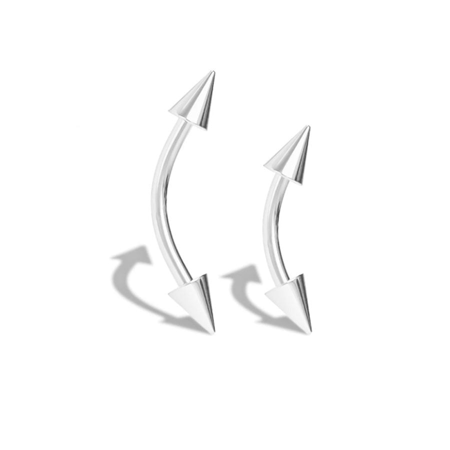 Curved Barbells Spikes Top