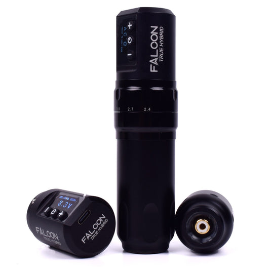 Falcon True Hybrid Wireless Tattoo Pen Machine with Two Removable Battery