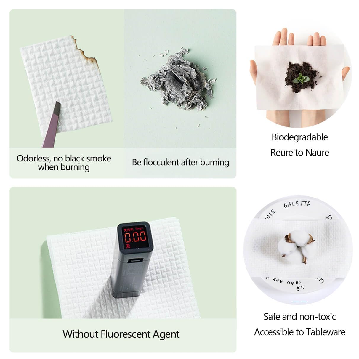 Falcon tissue powel paper for makeup Removal ultra light