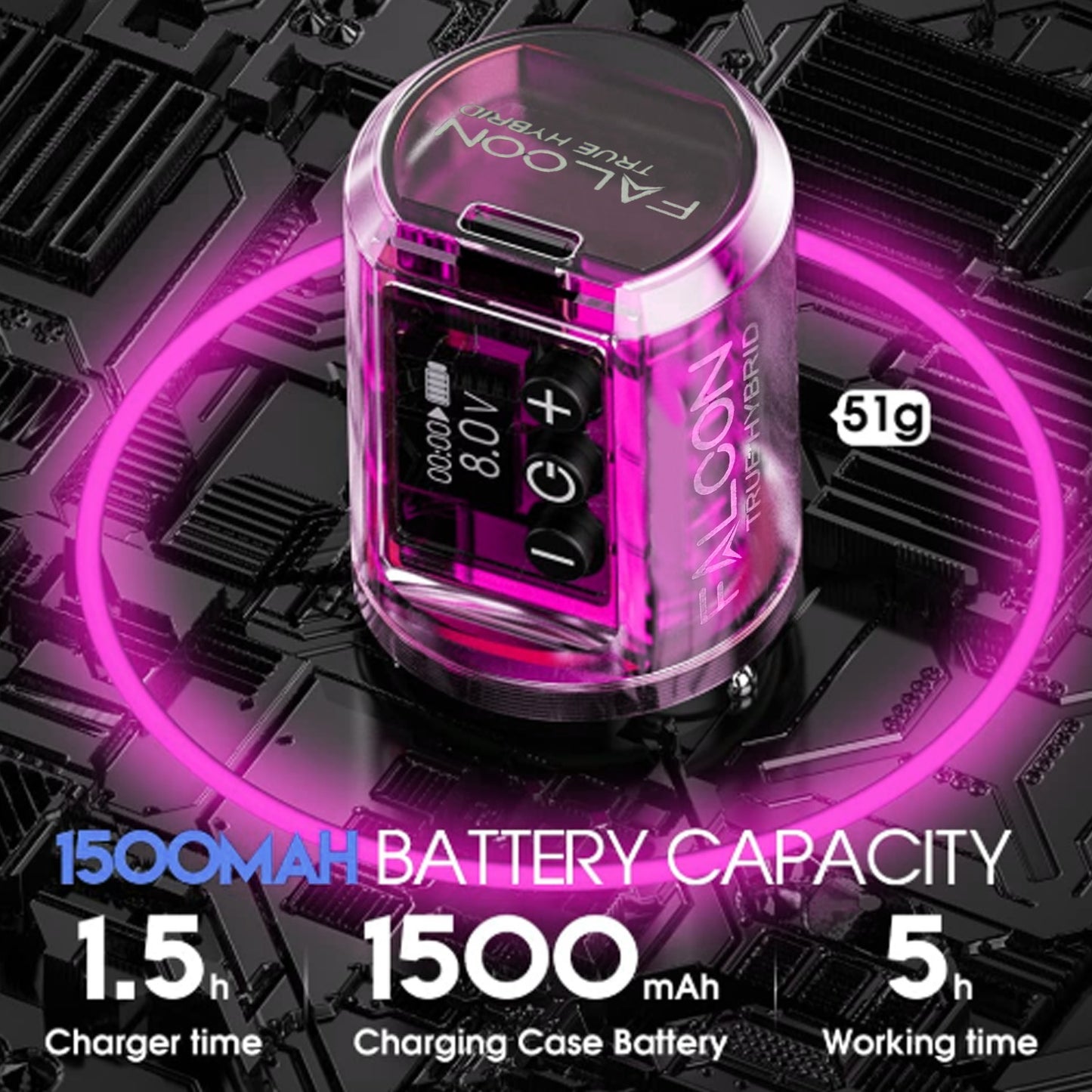 Hybrid Wireless Tattoo Pen Machine with Two Removable Battery