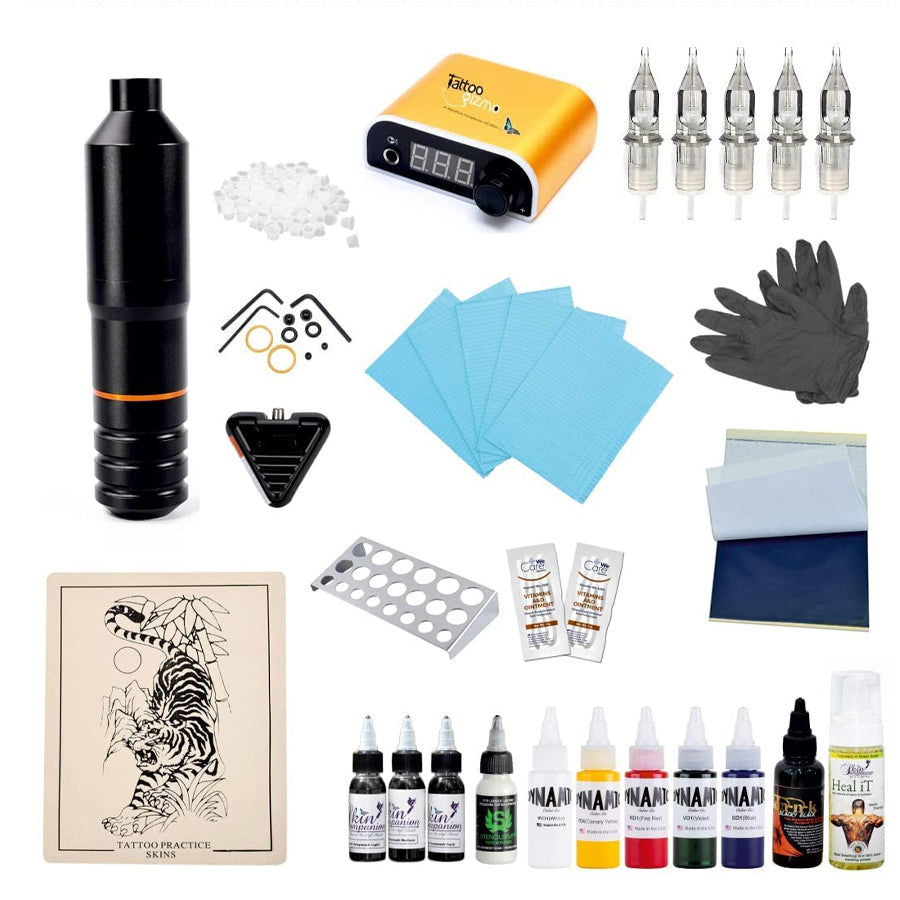 thumbnail image 2 of Tattoo Chest Professional Rotary Tattoo Machine Set With Cheyenne Hawk Handle 2 of 5