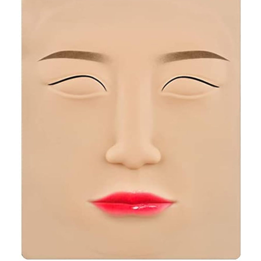 Microblading Face for  practice eyebrow, eyeline, lips