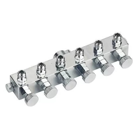Airbrush Manifold Air Hose Splitter 1/12 in BSP Taps