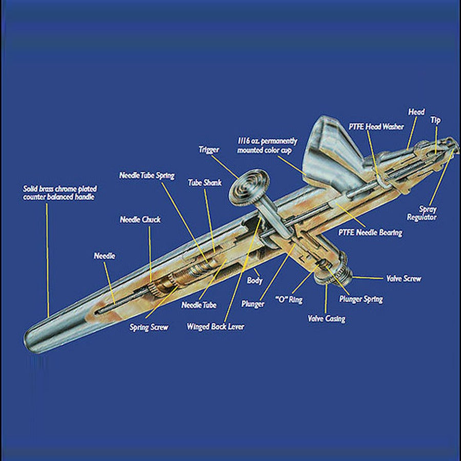 HS Airbrush Needle With Nozzle 0.35mm for Airbrushes Spray Gun