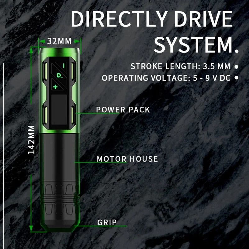 EZ Portex Generation 2S (P2S) Wireless Tattoo Pen Machine