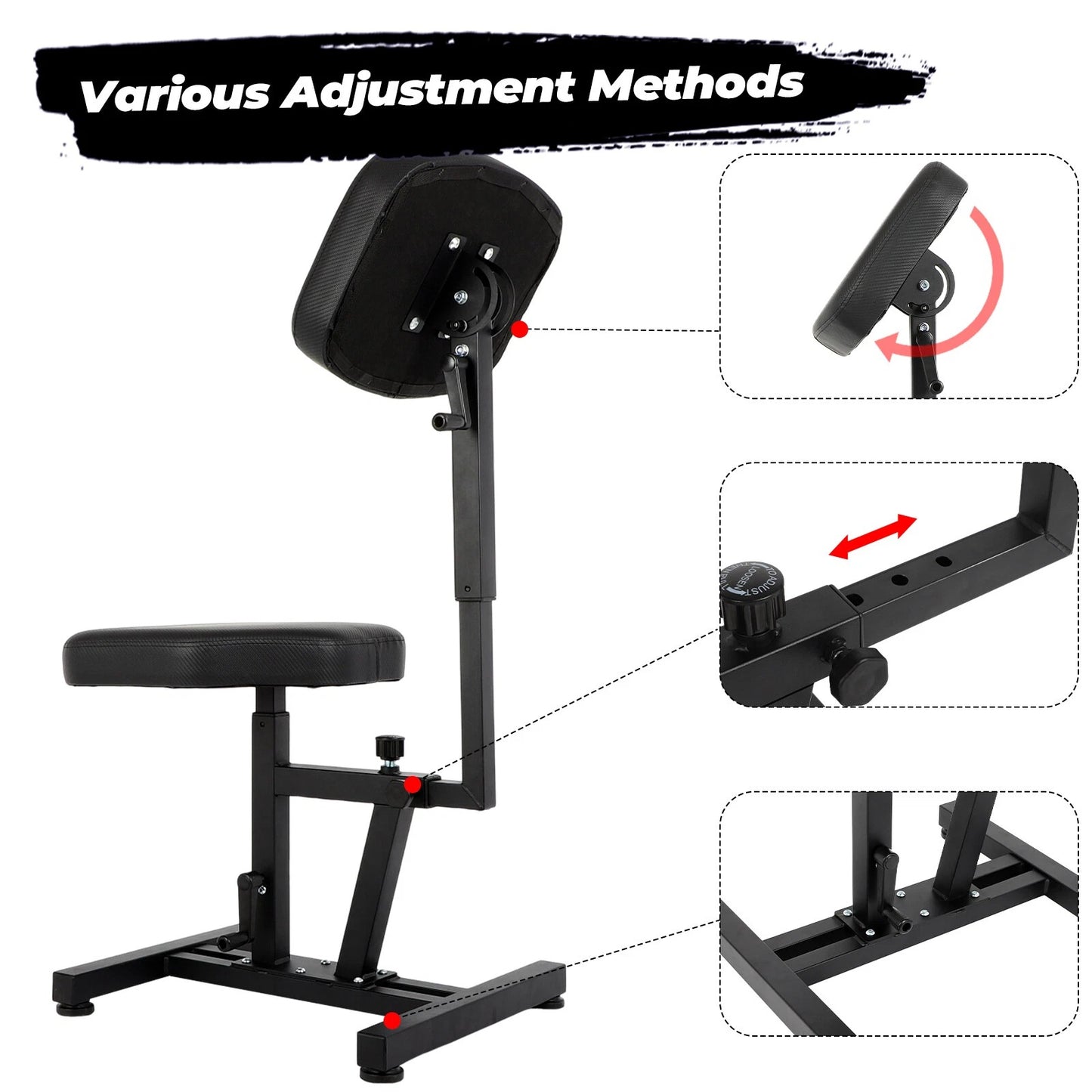 Double Panel Tattoo Arm Rest Adjustable Chair