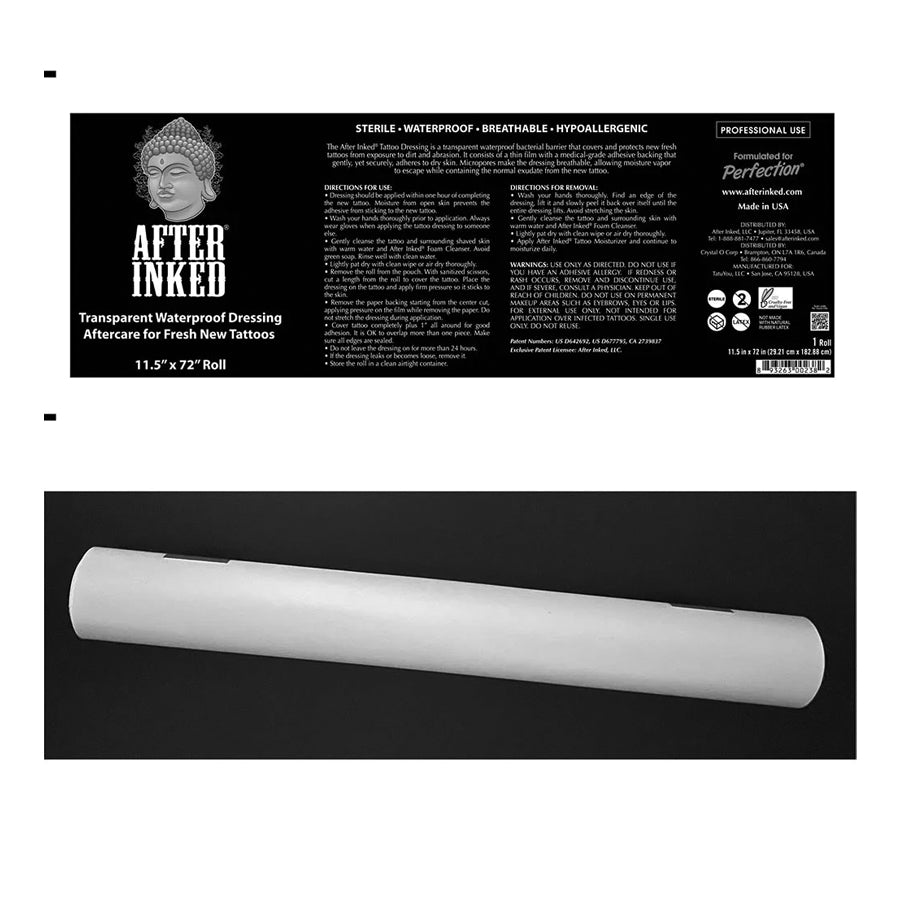 Tattoo Aftercare Clear Adhesive Bandange Waterproof Dressing Roll – Tattoo Gizmo Tattoo Aftercare Clear Adhesive Bandange Waterproof Dressing Roll – Tattoo Gizmo