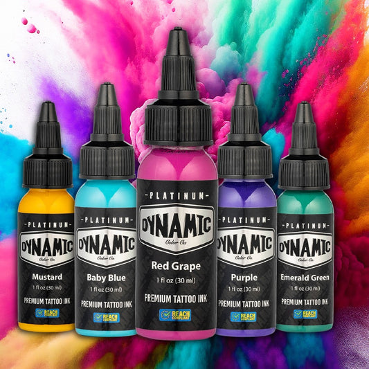 Dynamic Platinum Tattoo Colors Individual Bottles - 1oz