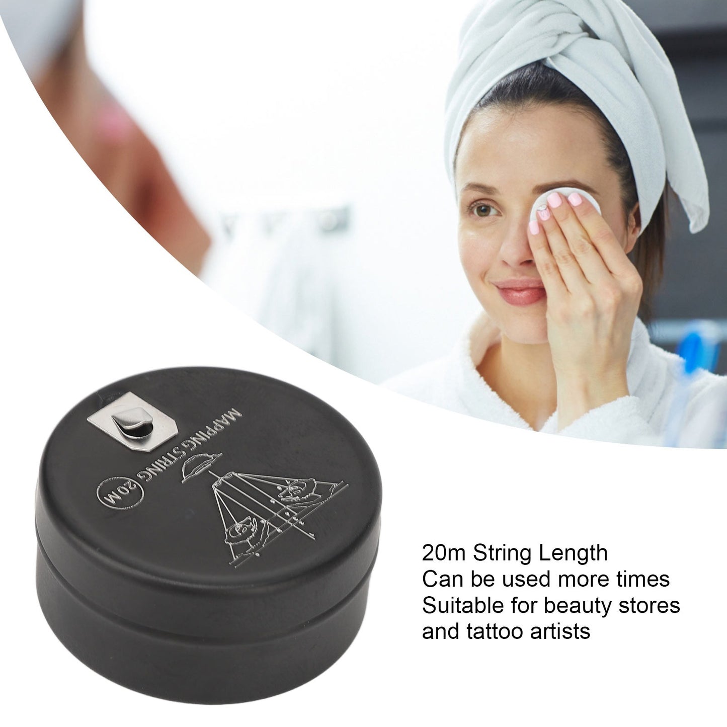 Tattoo Gizmo Natural Pre Inked Eyebrow Mapping String