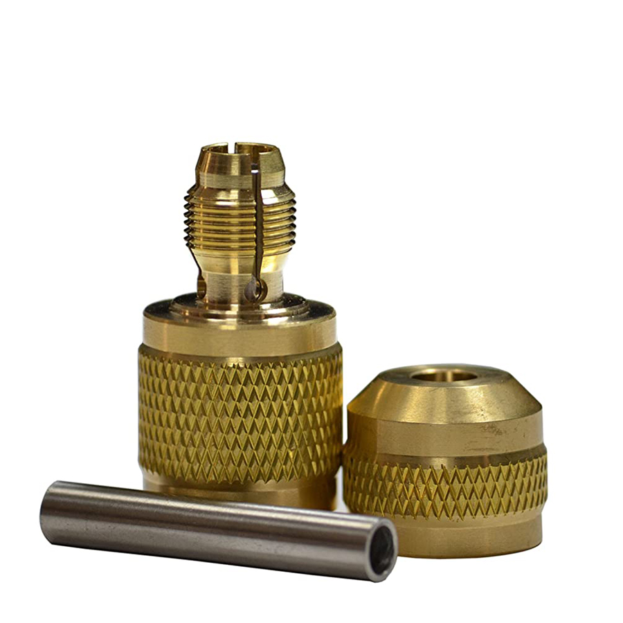 Gold Brass Self Locking Grip 25mm