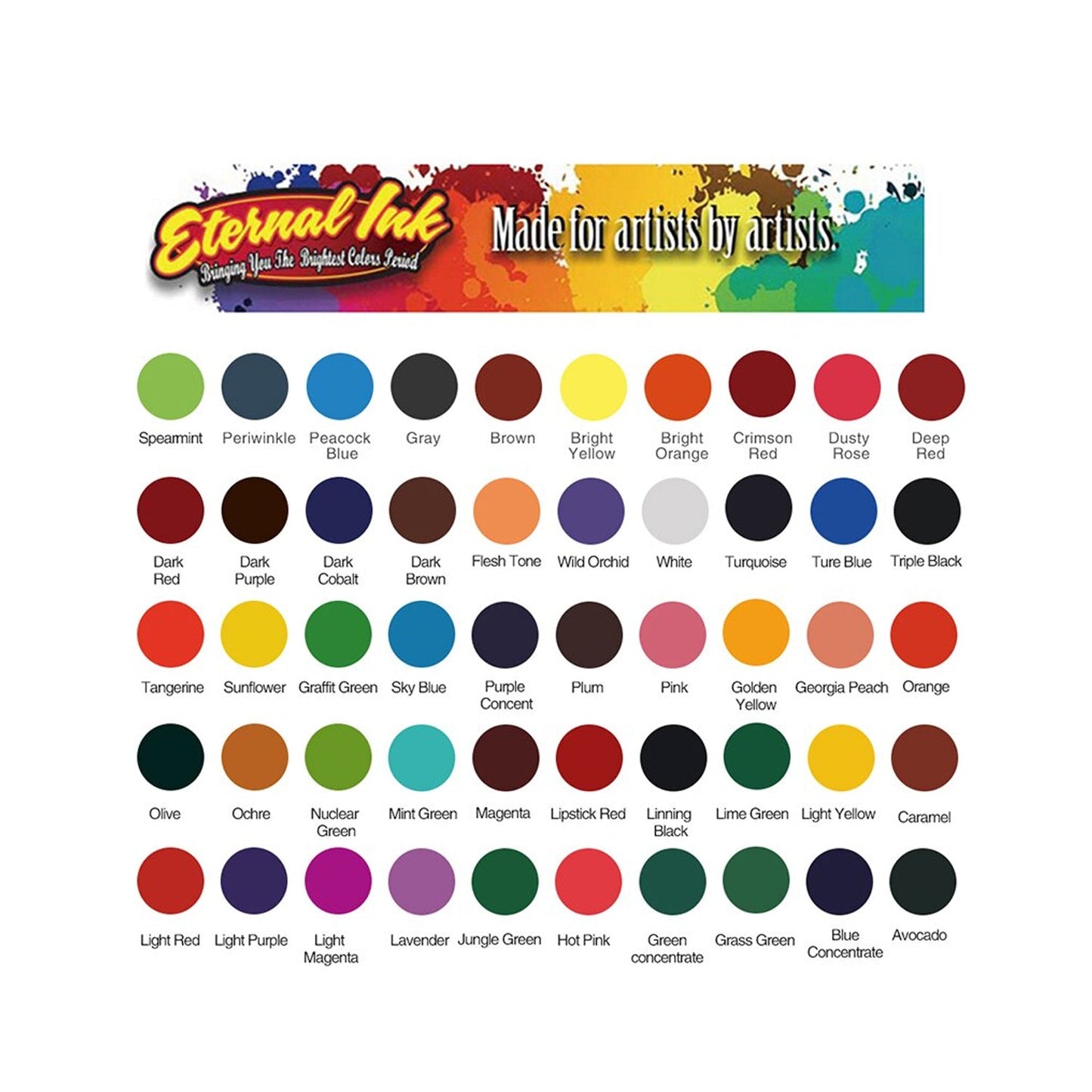 Eternal Tattoo Colors 