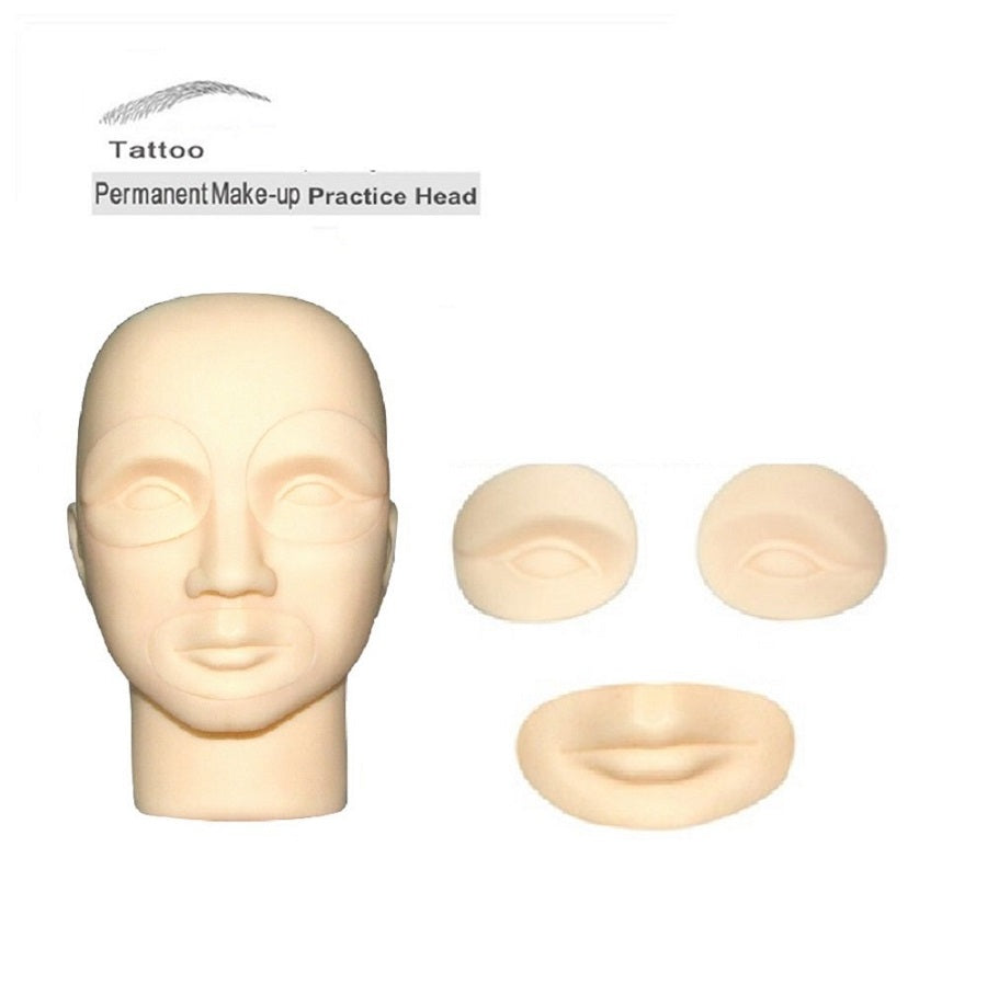 Permanent make-up practice head
