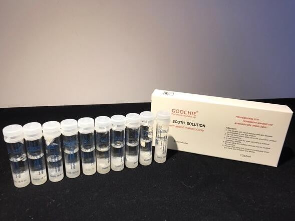 Goochie Permanent Make Up Skin Sooth Solution 10X2ml