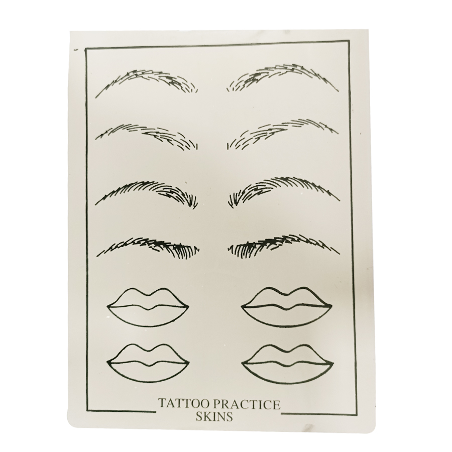 Eyebrows & Lips Tattoo Practice Skin-Tattoo Gizmo