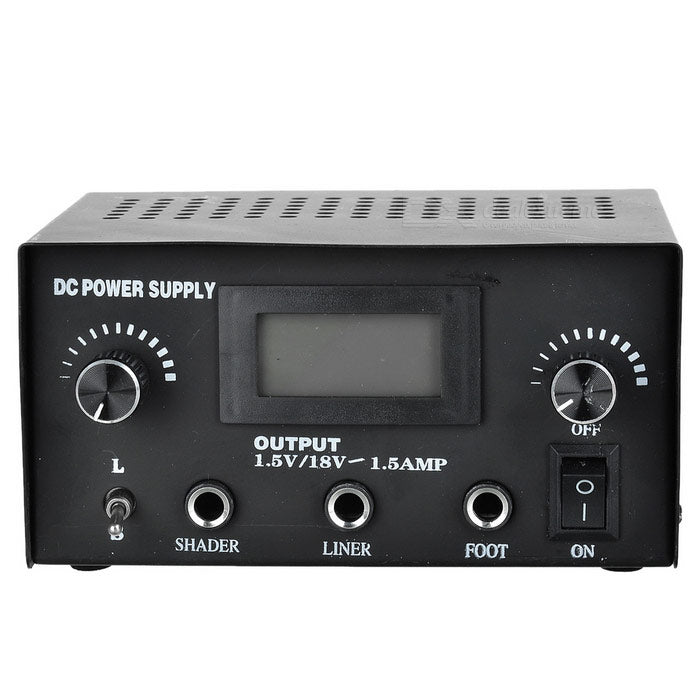 Tattoo Gizmo Power Supply Black Dual Digital