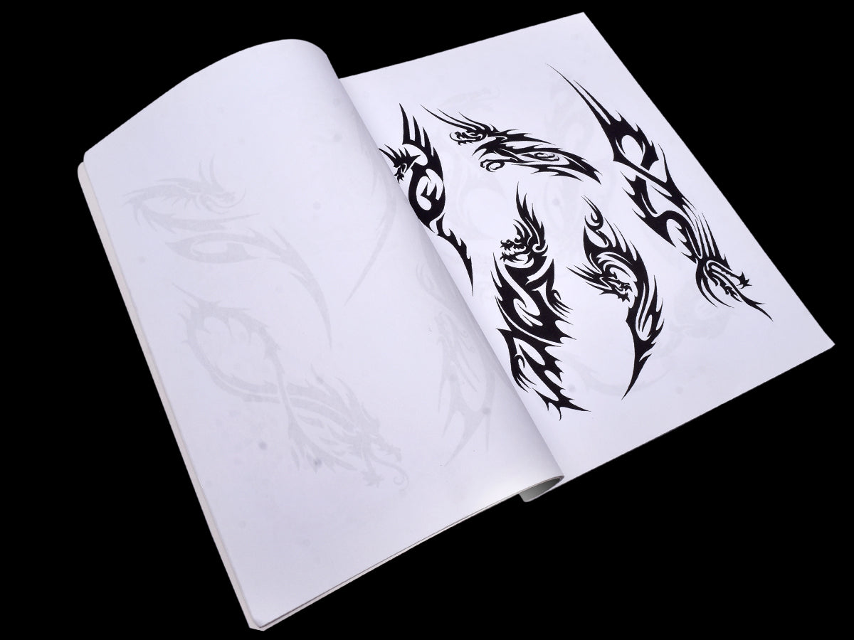Tribal Dragons Tattoo Flash Book
