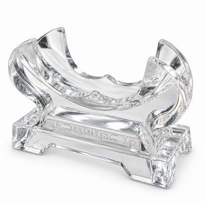 Clear PMU machine rest cradle – angled view