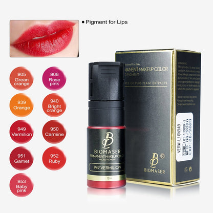 Biomaser lip pigment range