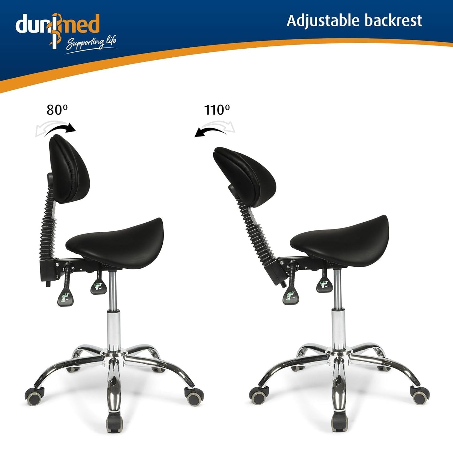Tattoo Artist Swivel Adjustable Chair with Wheel (Model 9949)