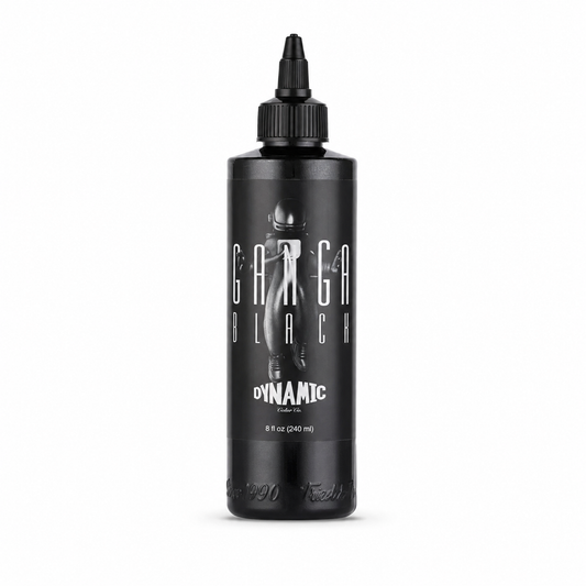 Dynamic Ganga Black Tattoo Ink - 8 oz. Bottle