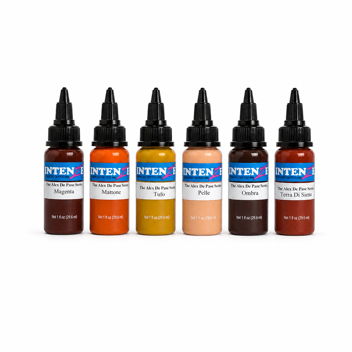 Intenze Alex De Pase Advanced Fleshtone Series Colors Set 6 Bottles 1oz Each