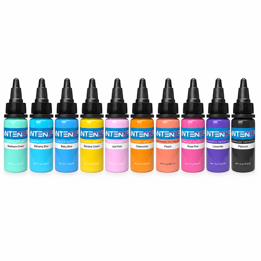 Intenze Pastel Tattoo Ink Set Pack of 10Pcs