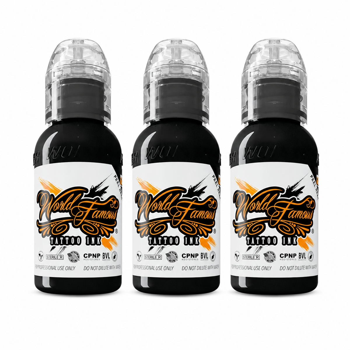 World Famous 3 Bottle Charcoal Grey Wash Set