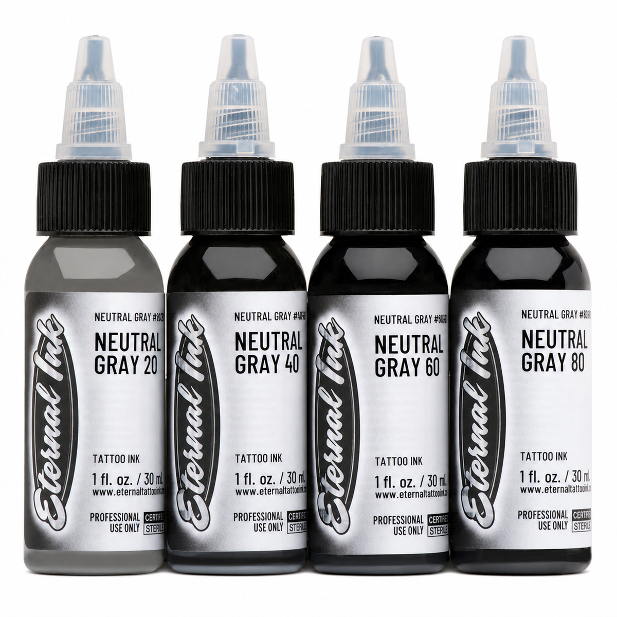 Eternal Neutral Grey Ink Set 4 bottles