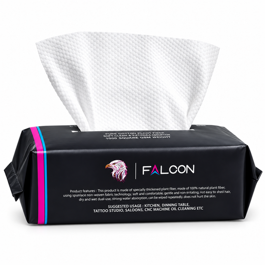 Falcon Tattoo Wipes: Sterile, Soft & Lint‑Free Tissue for Tattoo Artists
