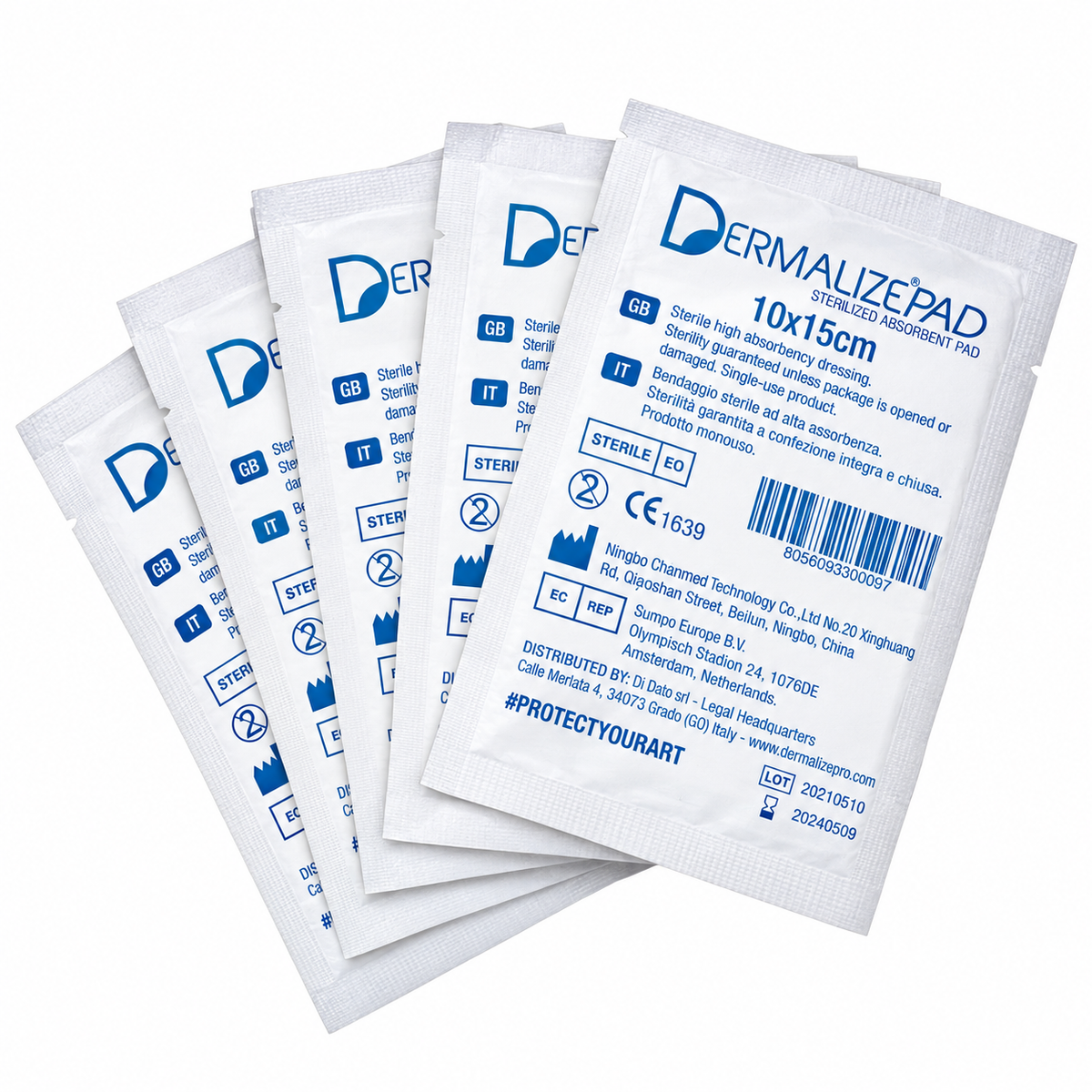 DERMALIZE PADS – Sterilized Absorbent Tattoo Pads
