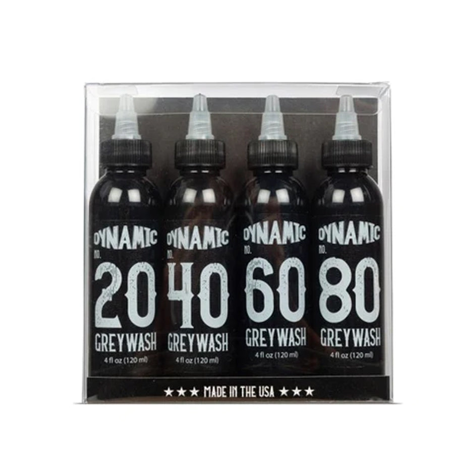 Dynamic Grey Color Dynamic Grey Wash Set 4 Bottles 4 oz – Tattoo Gizmo