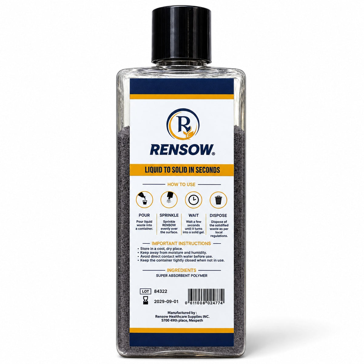 Rensow Tattoo Waste Solidifier