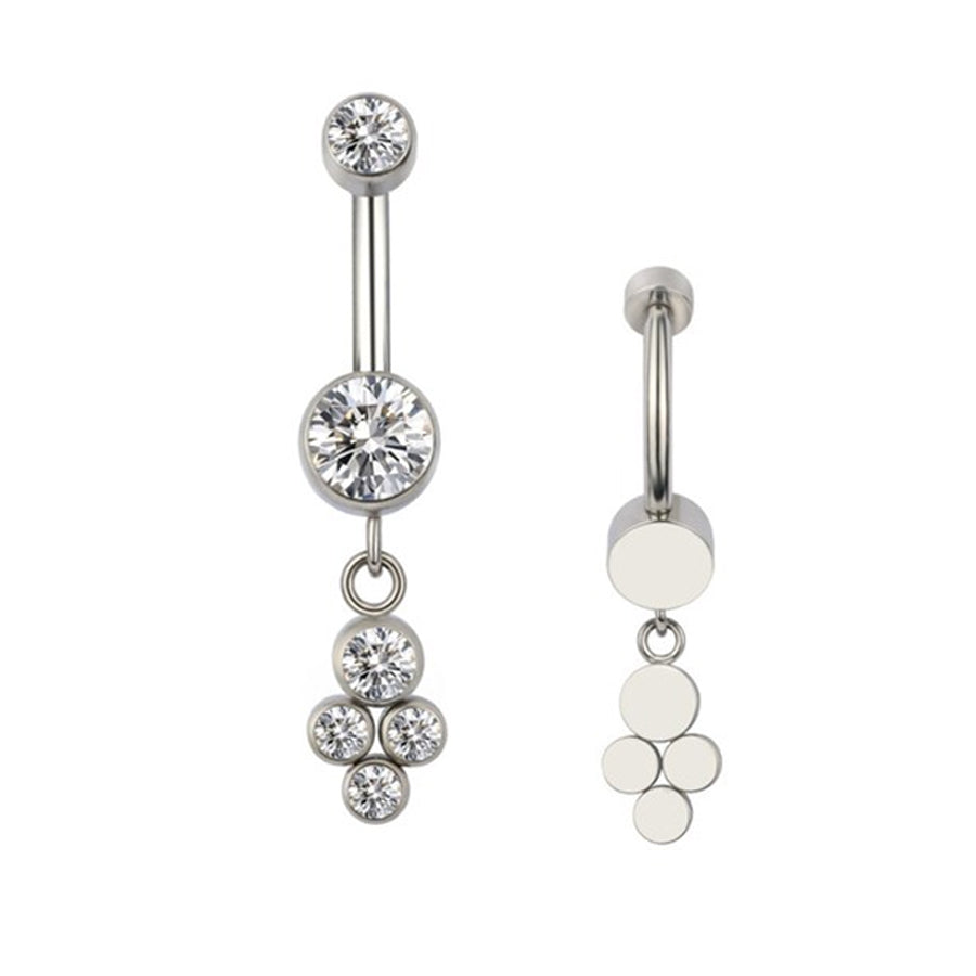   CZ Hang  Belly Button Rings