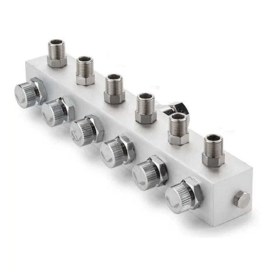 Airbrush Manifold Air Hose Splitter 1/12 in BSP Taps