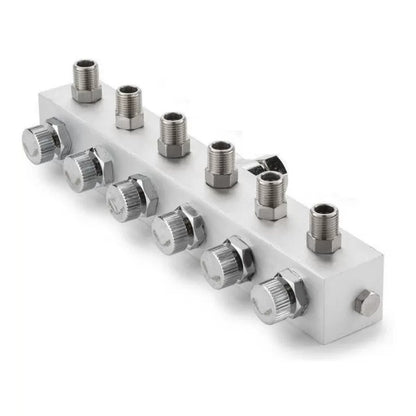 Airbrush Manifold Air Hose Splitter 1/12 in BSP Taps