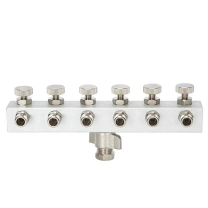 Airbrush Manifold Air Hose Splitter 1/12 in BSP Taps