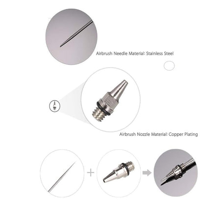 HS Airbrush Needle With Nozzle 0.35mm for Airbrushes Spray Gun