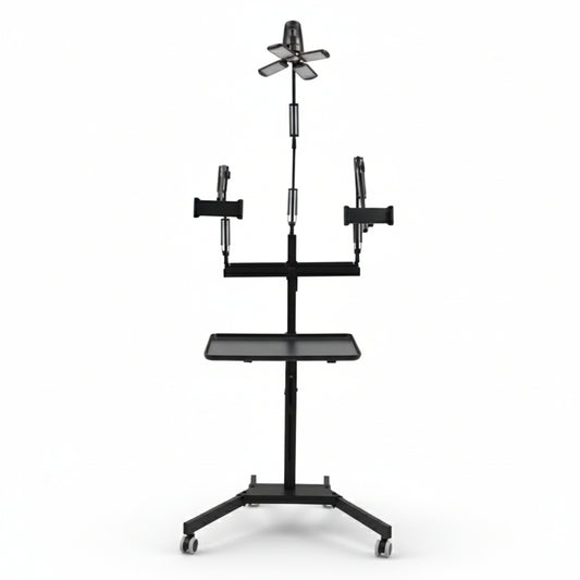Tattoo LED Workstation with Adjustable Arms & Rolling Base