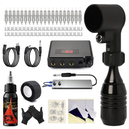 Flexy Adjustable Stroke Rotary Tattoo Machine Kit