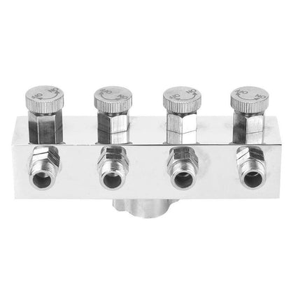 Airbrush Manifold Air Hose Splitter 1/12 in BSP Taps