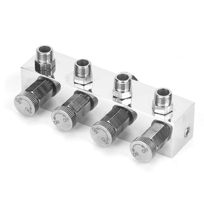 Airbrush Manifold Air Hose Splitter 1/12 in BSP Taps