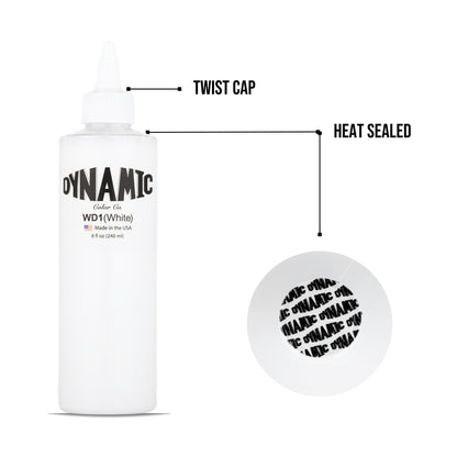 Dynamic White (WD1) Tattoo Ink 8oz