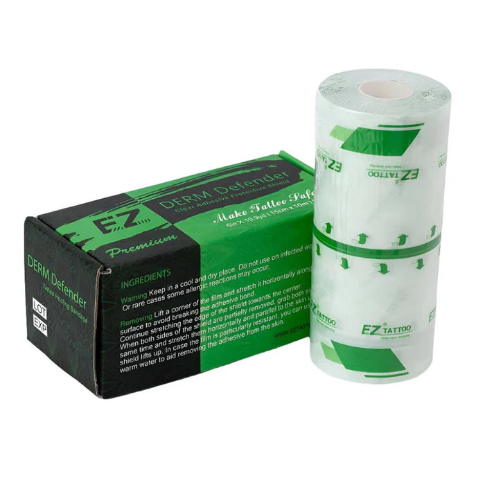 EZ Derm Defender- Premium Tattoo Aftercare Protective Film